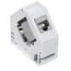 Sada 16 jacků CAT6A 10 Gbit pro ethernetové kabely RJ45, Kwmobile, šedá, kov, 47696.16