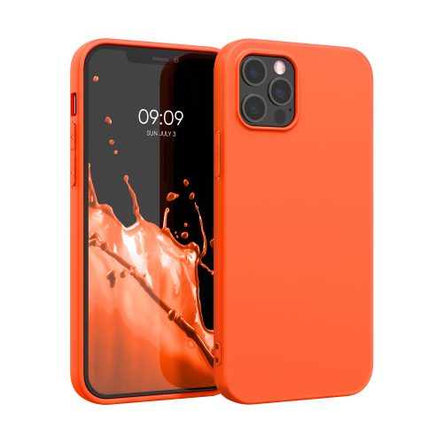 Pouzdro pro Apple iPhone 12 Pro Max, silikonové, oranžové, 53941.69