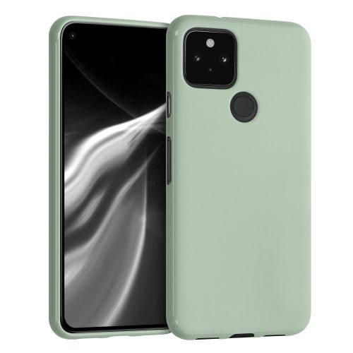 Pouzdro pro Google Pixel 5, silikonové, zelené, 51722.172