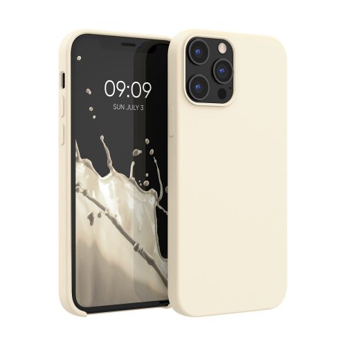 Pouzdro pro Apple iPhone 12 Pro Max, silikonové, béžové, 52644.204