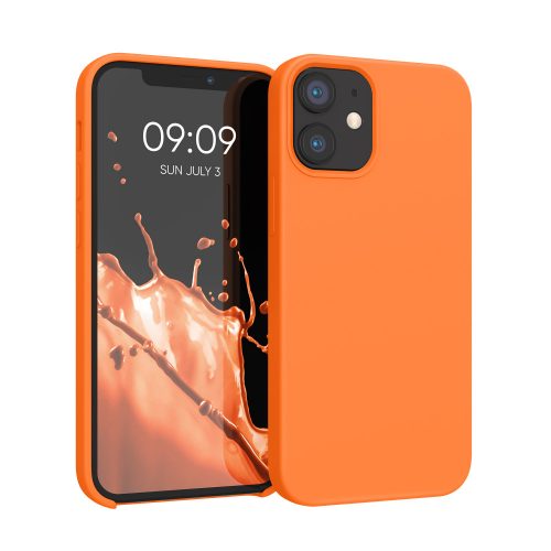 Pouzdro pro Apple iPhone 12 Mini, silikonové, oranžové, 52640.150