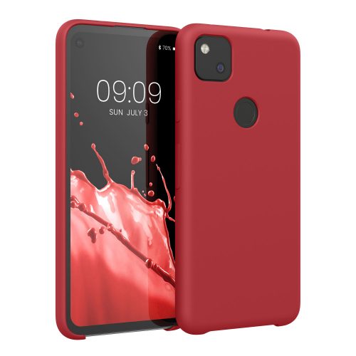 Pouzdro pro Google Pixel 4a, silikonové, červené, 52549.208