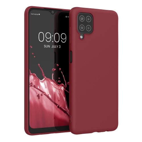 Pouzdro pro Samsung Galaxy A12, silikonové, červené, 54048.209