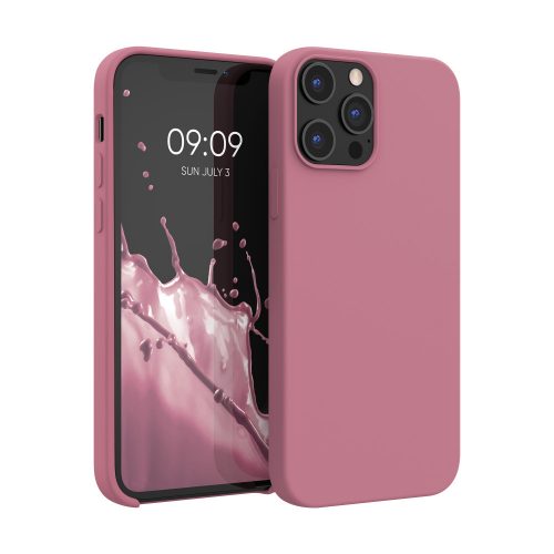 Pouzdro pro Apple iPhone 12 Pro Max, silikonové, růžové, 52644.167