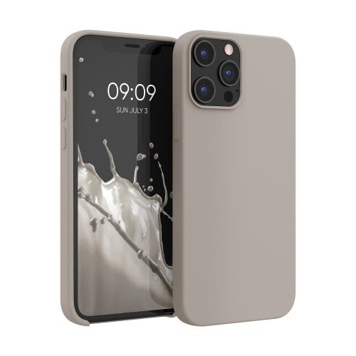 Pouzdro pro Apple iPhone 12 Pro Max, silikonové, šedé, 52644.43