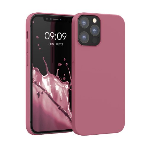 Pouzdro pro Apple iPhone 12 / iPhone 12 Pro, silikonové, růžové, 52641.167