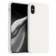 Pouzdro pro Apple iPhone X / iPhone XS, silikonové, krémové, 42495.16