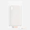 Pouzdro pro Apple iPhone X / iPhone XS, silikonové, krémové, 42495.16