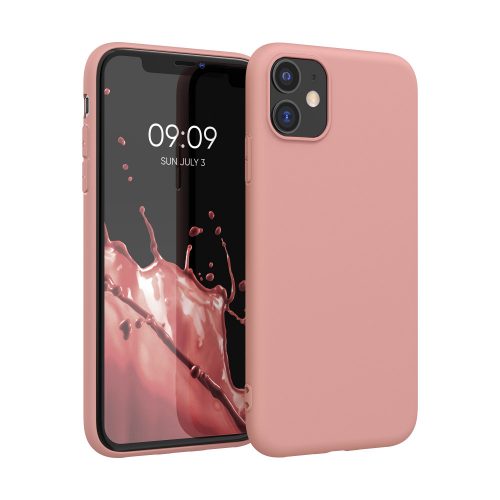 Pouzdro pro Apple iPhone 11, silikonové, růžové, 49787.193