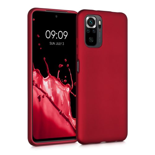 Pouzdro pro Xiaomi Redmi Note 10 / Redmi Note 10S, silikonové, červené, 54542.36