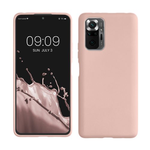 Pouzdro pro Xiaomi Redmi Note 10 Pro, silikonové, růžové zlato, 54552.31