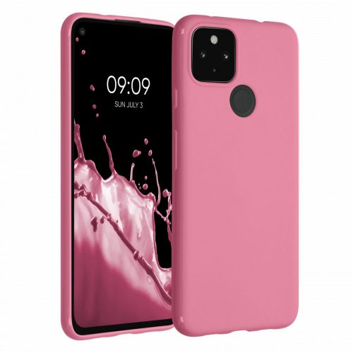 Pouzdro pro Google Pixel 4a 5G, silikonové, růžové, 51727.212