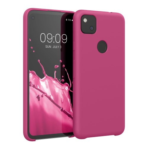 Pouzdro pro Google Pixel 4a, silikonové, růžové, 52549.213