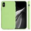 Pouzdro pro Apple iPhone X / iPhone XS, silikonové, zelené, 49982.214