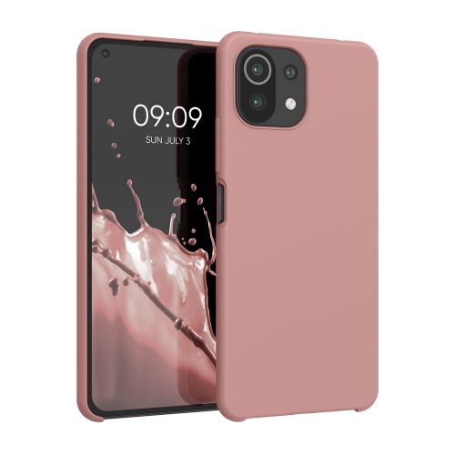 Pouzdro pro Xiaomi Mi 11 Lite 5G, silikonové, růžové, 54730.193