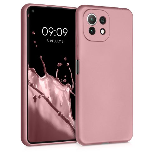 Pouzdro pro Xiaomi Mi 11 Lite 5G, silikon, růžové zlato, 54727.31