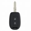 Pouzdro na klíče od auta pro Dacia / Renault - 2 tlačítka - Keyless Go, kwmobile, silikon, černá / modrá, 54813.02