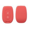 Kryt na klíče od auta pro Dacia / Renault - 2 tlačítka - Keyless Go, kwmobile, Silicon, Red, 54812.09