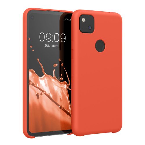 Pouzdro pro Google Pixel 4a, silikonové, červené, 52549.218