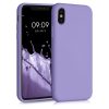 Pouzdro pro iPhone X / iPhone XS, silikonové, fialové, 49982.222