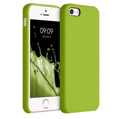 Pouzdro pro iPhone 5 / iPhone 5s / iPhone SE, silikonové, zelené, 42766.220