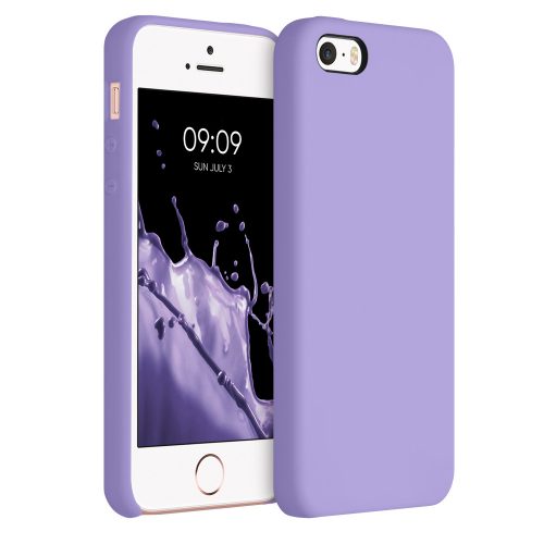 Pouzdro pro iPhone 5 / iPhone 5s / iPhone SE, silikonové, fialové, 42766.222