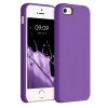 Pouzdro pro iPhone 5 / iPhone 5s / iPhone SE, silikonové, fialové, 42766.221