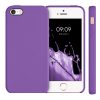 Pouzdro pro iPhone 5 / iPhone 5s / iPhone SE, silikonové, fialové, 42766.221