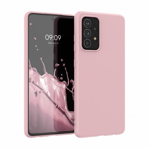 Pouzdro pro Samsung Galaxy A52 / Galaxy A52 5G / Galaxy A52s 5G, silikonové, růžové, 54346.156