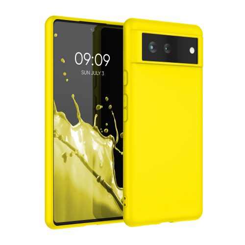 Pouzdro pro Google Pixel 6, silikonové, žluté, 55434.165