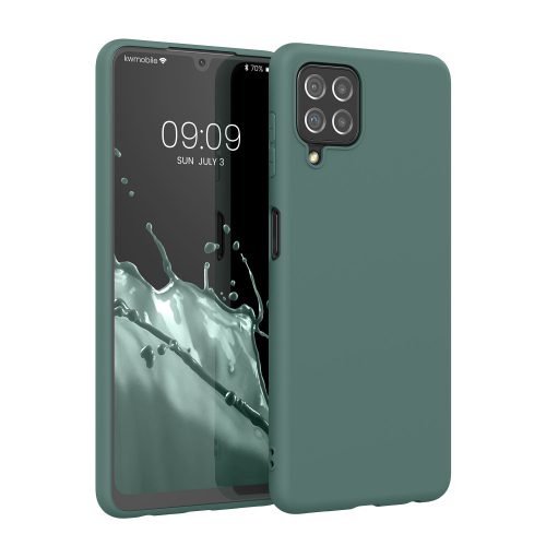 Pouzdro pro Samsung Galaxy A22, silikonové, zelené, 55493.171