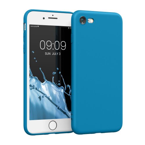 Pouzdro pro iPhone 8 / iPhone 7 / iPhone SE 2, silikonové, modré, 39458.224