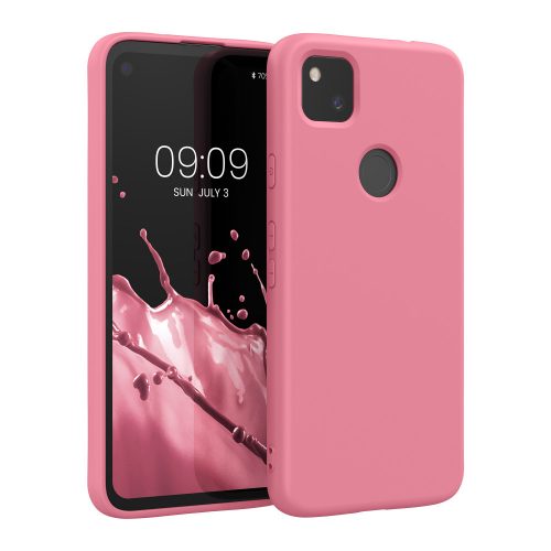 Pouzdro pro Google Pixel 4a, silikonové, růžové, 52622.212