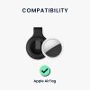 Ochranný klip pro Apple AirTag, Kwmobile, Black, Silikon, 55732.01