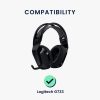 Sada 2 náušníků pro sluchátka Logitech G733, Kwmobile, Black, Textile, 55843.01