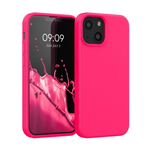 Pouzdro pro iPhone 13 Mini, silikonové, růžové, 55877.77