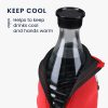 Sada 2 krytů Cooler Jacket na láhve SodaStream, Kwmobile, Black/Red, Neoprene, 55883.01