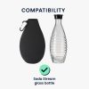 Sada 2 krytů Cooler Jacket na láhve SodaStream, Kwmobile, Black/Red, Neoprene, 55883.01