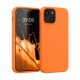 Pouzdro pro Apple iPhone 13 Mini, silikonové, oranžové, 55877.150, kwmobile