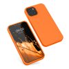 Pouzdro pro Apple iPhone 13 Mini, silikonové, oranžové, 55877.150, kwmobile