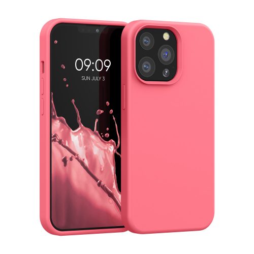 Pouzdro pro iPhone 13 Pro, silikonové, růžové, 55880.103