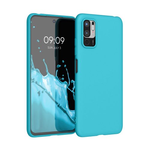 Pouzdro pro Xiaomi Redmi Note 10 5G, silikonové, modré, 54947.223, kwmobile