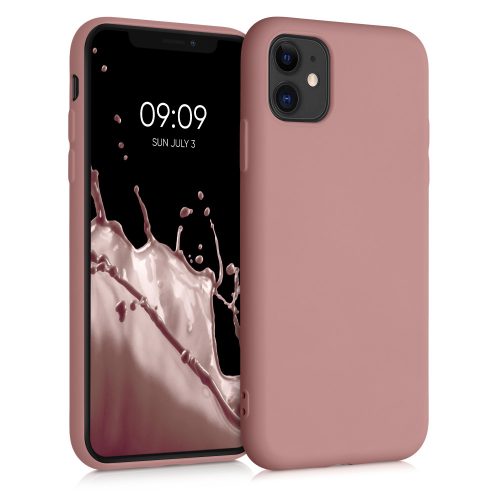 Pouzdro pro iPhone 11, silikonové, růžové, 50791.193