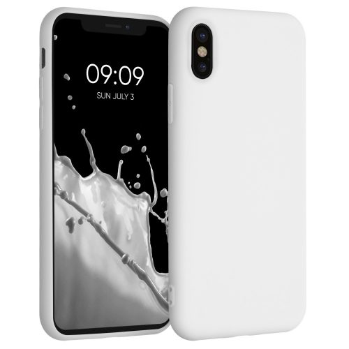 Pouzdro pro Apple iPhone X / iPhone XS, silikonové, bílé, 42492.02, kwmobile