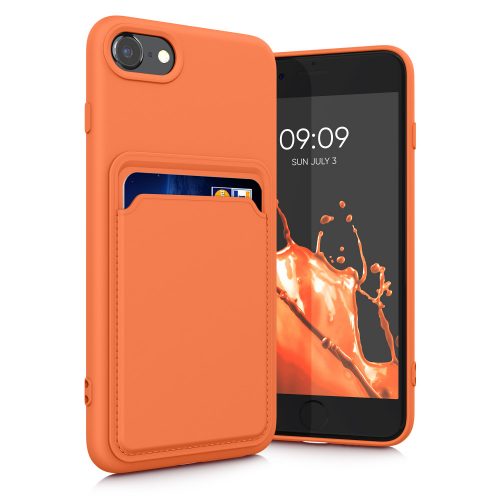 Pouzdro pro Apple iPhone 8 / iPhone 7 / iPhone SE 2, silikonové, oranžové, 55117.29, kwmobile