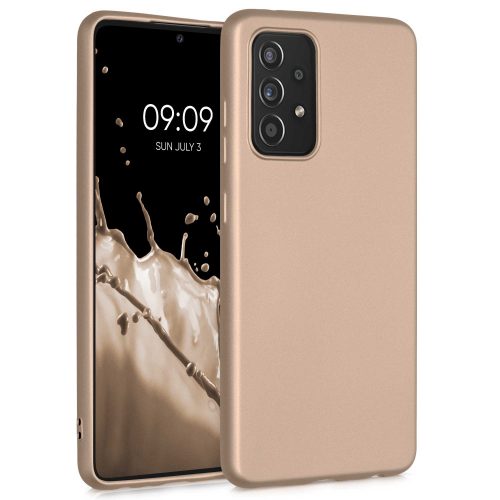 Pouzdro pro Samsung Galaxy A52 / Galaxy A52 5G / Galaxy A52s 5G, Silicon, Gold, 54351.66, kwmobile