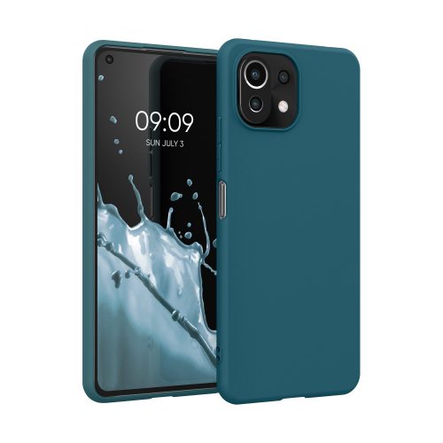 Kryt pro Xiaomi Mi 11 Lite 5G, silikonový, zelený, 54726.57, kwmobile