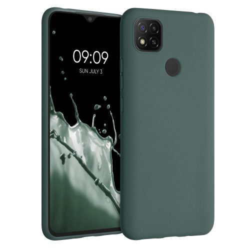 Pouzdro pro Xiaomi Redmi 9C, silikonové, zelené, 52850.171, kwmobile