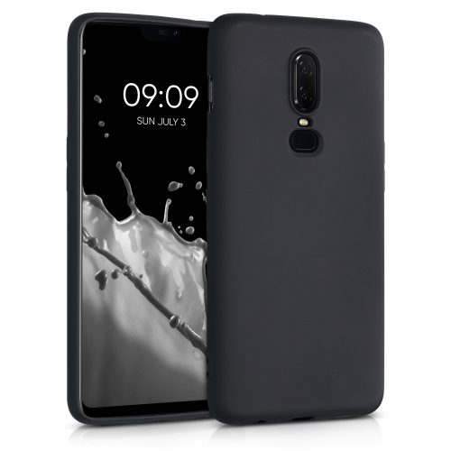 Pouzdro pro OnePlus 6, silikonové, černé, 55346.01, kwmobile