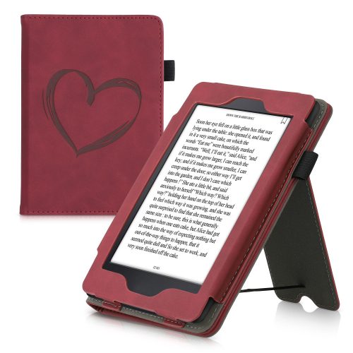 Pouzdro pro Kindle Paperwhite 7, Ekologická kůže, Červené, kwmobile, 55675.02